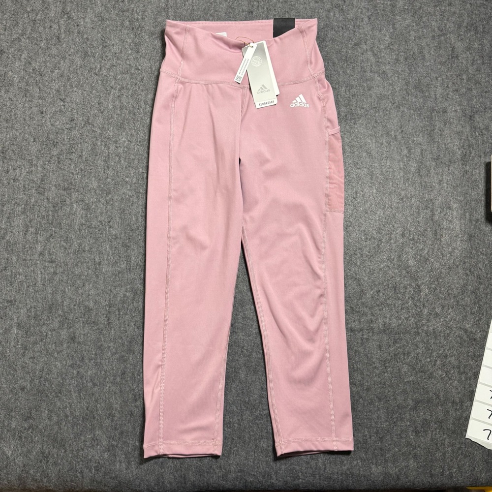 Adidas Aeroready High Rise 3/4 Training Leggings Magic Mauve HD4419 Small NEW